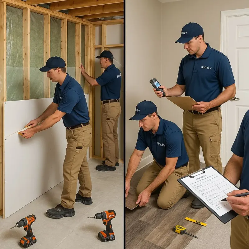 Repairs and Reconstruction process in Blades, DE